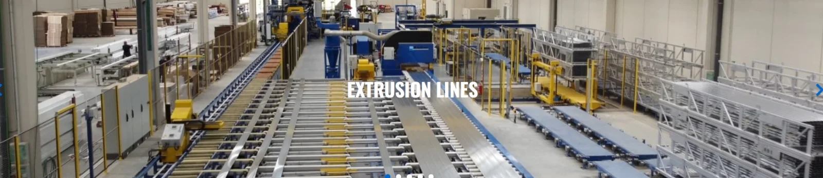 Aluminum extrusion line handling equipment built by Kautec Solutions.
